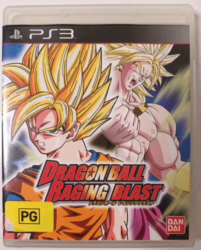Dragon Ball: Raging Blast (2009) PlayStation 3 box