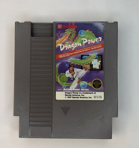 Dragon Power (1986) NES box
