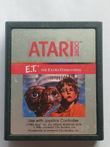 E.T. the Extra-Terrestrial (1982) Atari 2600 box