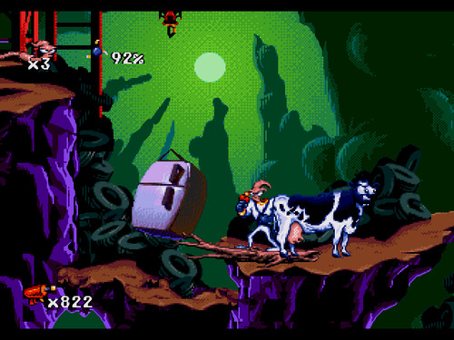 Earthworm Jim (1994) Mega Drive box