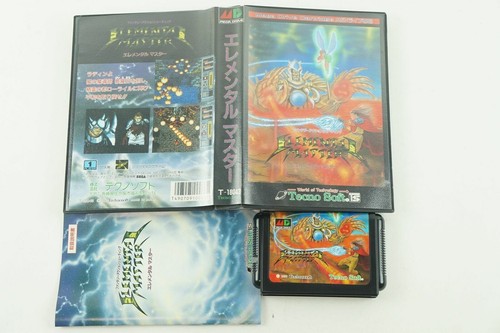 Elemental Master (1990) Mega Drive box