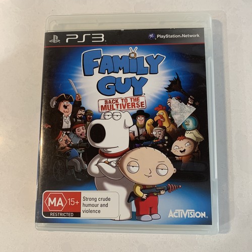 Family Guy: Back to the Multiverse (2012) PlayStation 3 box