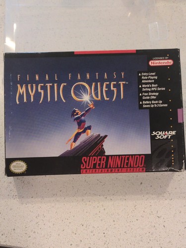 Final Fantasy Mystic Quest (1992) SNES box