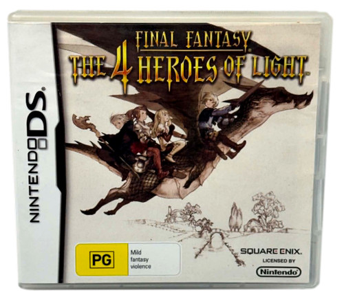 Final Fantasy: The 4 Heroes of Light (2009) Nintendo DS box