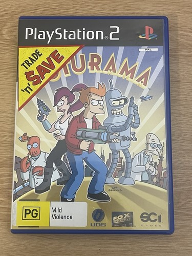 Futurama (2003) PlayStation 2 box