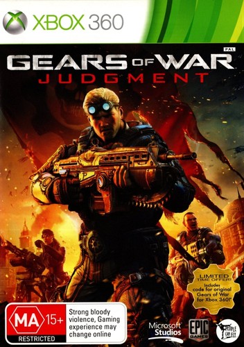 Gears of War: Judgment (2013) Xbox 360 box