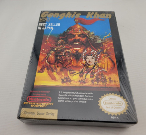 Genghis Khan (1987) NES box
