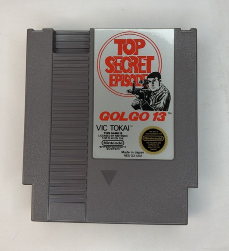 Golgo 13: Top Secret Episode (1988) NES box