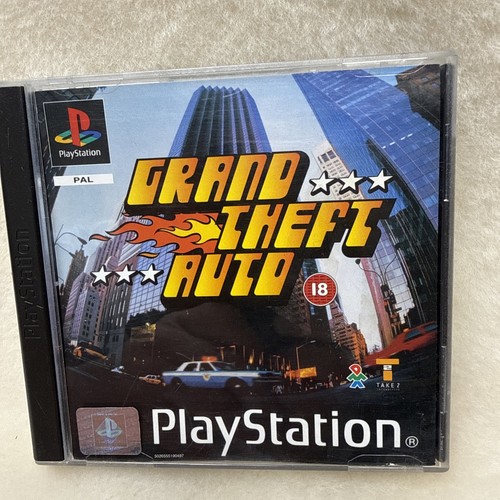 Grand Theft Auto (1998) PlayStation box
