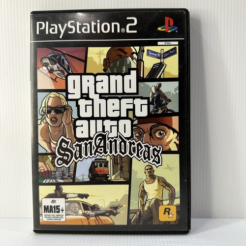Grand Theft Auto: San Andreas (2004) PlayStation 2 box