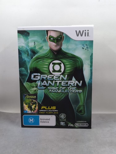 Green Lantern: Rise of the Manhunters (2011) Wii box