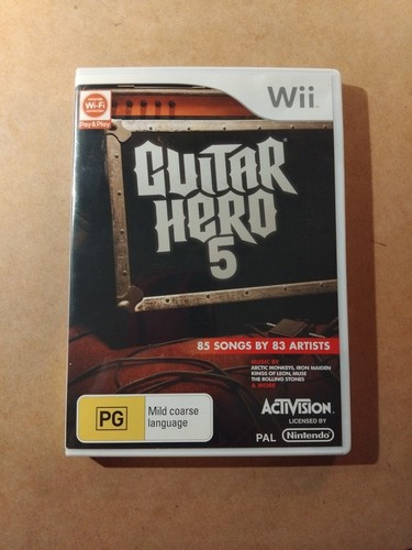 Guitar Hero 5 (2009) Wii box