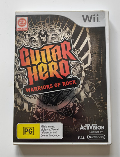 Guitar Hero: Warriors of Rock (2010) Wii box