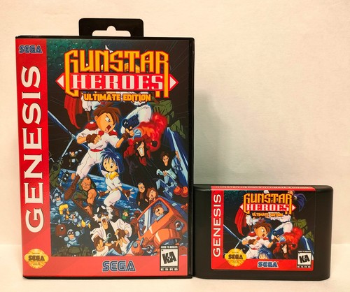 Gunstar Heroes (1993) Mega Drive box