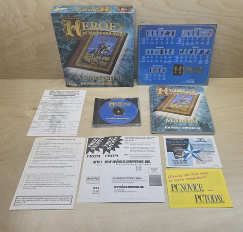 Heroes of Might and Magic: A Strategic Quest (1995) Windows box
