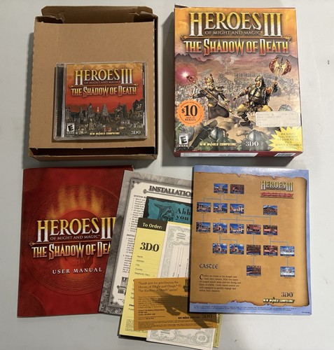Heroes of Might and Magic III: The Shadow of Death (2000) Windows box