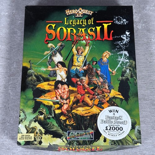 HeroQuest II: Legacy of Sorasil (1994) Amiga CD32 box