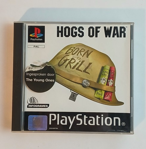 Hogs of War (2000) PlayStation box