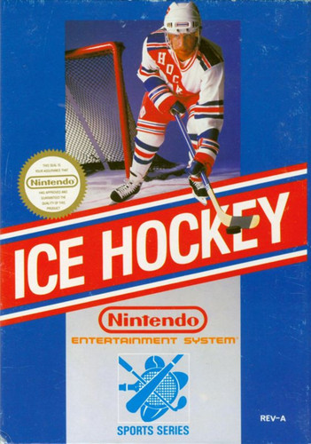 Ice Hockey (1988) NES box