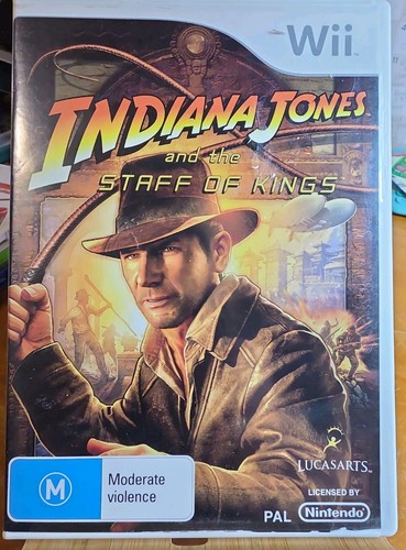Indiana Jones and the Staff of Kings (2009) Wii box