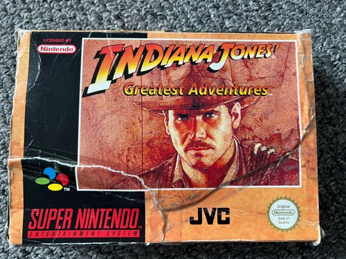 Indiana Jones' Greatest Adventures (1994) SNES box