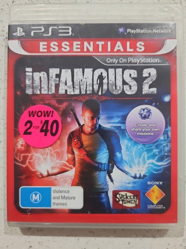 InFamous 2 (2011) PlayStation 3 box