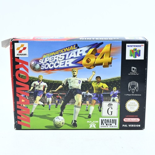 International Superstar Soccer 64 (1997) Nintendo 64 box