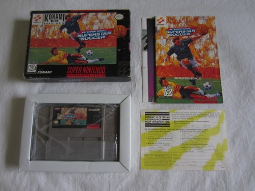 International Superstar Soccer Deluxe (1995) SNES box