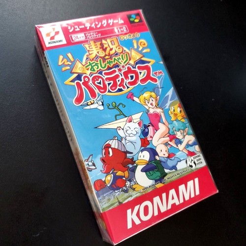 Jikkyō Oshaberi Parodius (1995) SNES box