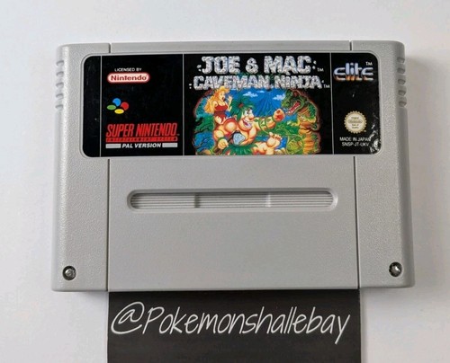 Joe & Mac (1991) SNES box
