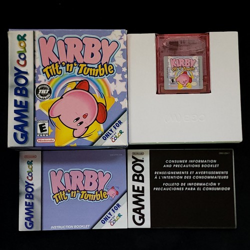 Kirby Tilt 'n' Tumble (2000) Game Boy Color box