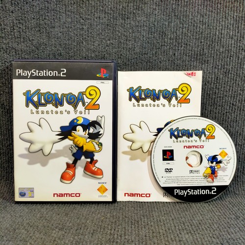 Klonoa 2: Lunatea's Veil (2001) PlayStation 2 box