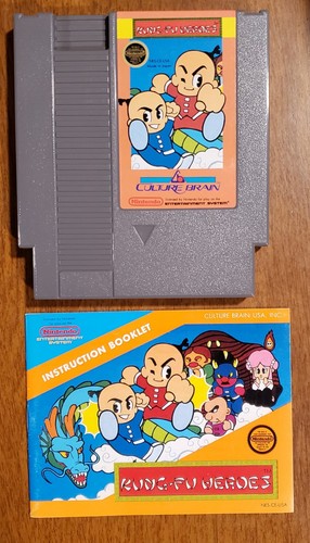 Kung Fu Heroes (1986) NES box