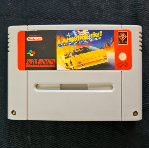 Lamborghini American Challenge (1992) SNES box