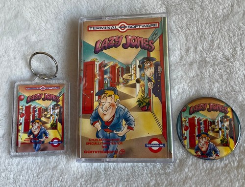 Lazy Jones (1984) Commodore 64 box