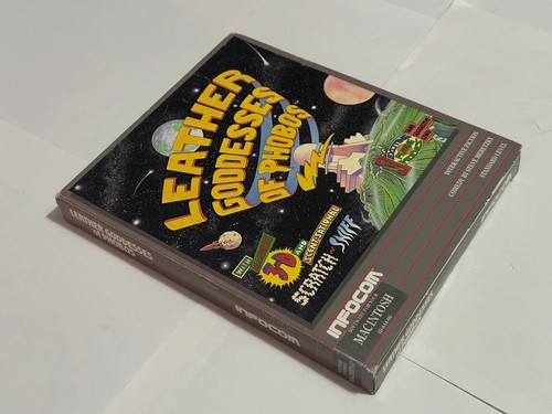 Leather Goddesses of Phobos (1986) Atari 8-bit box