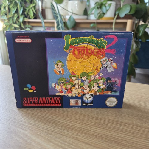 Lemmings 2: The Tribes (1993) SNES box