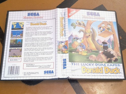 Lucky Dime Caper (1991) Master System box