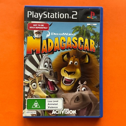 Madagascar (2005) PlayStation 2 box