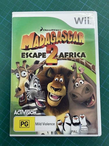Madagascar: Escape 2 Africa (2008) Wii box