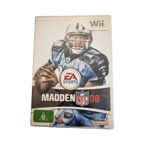 Madden NFL 08 (2007) Wii box