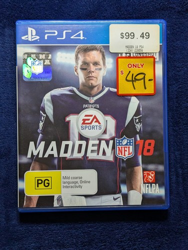Madden NFL 18 (2017) PlayStation 4 box