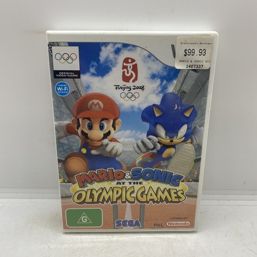 Mario & Sonic at the Olympic Games (2007) Wii box