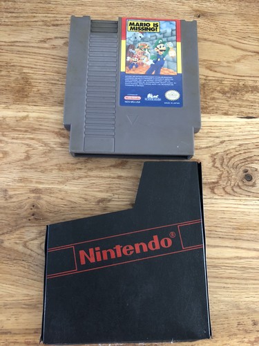 Mario Is Missing! (1993) NES box