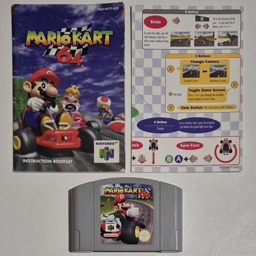 Mario Kart 64 (1996) Nintendo 64 box