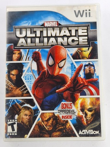 Marvel: Ultimate Alliance (2006) Wii box