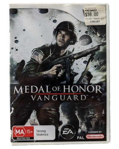 Medal of Honor: Vanguard (2007) PlayStation 2 box