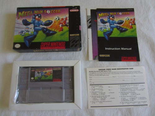 Mega Man Soccer (1994) SNES box