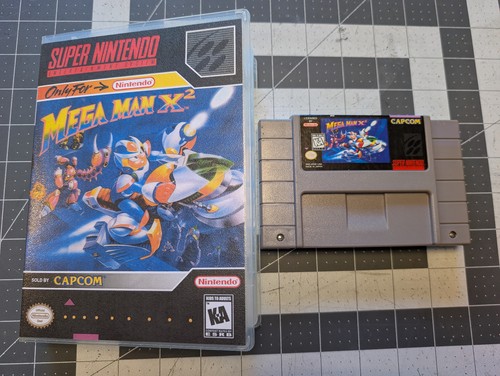 Mega Man X2 (1994) SNES box