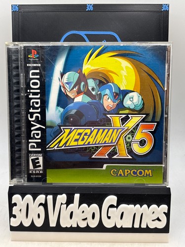 Mega Man X5 (2000) PlayStation box